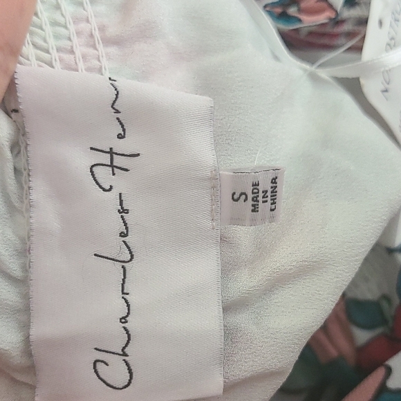 NWT CHARLES HENRY Floral Off the Shoulder Long Sleeve Maxi Dress Small - Picture 5 of 7